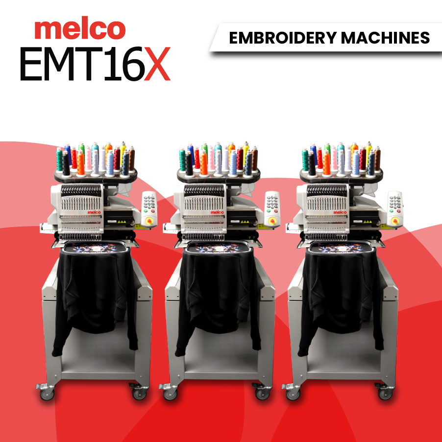 Melco EMT16X embroidery machine
