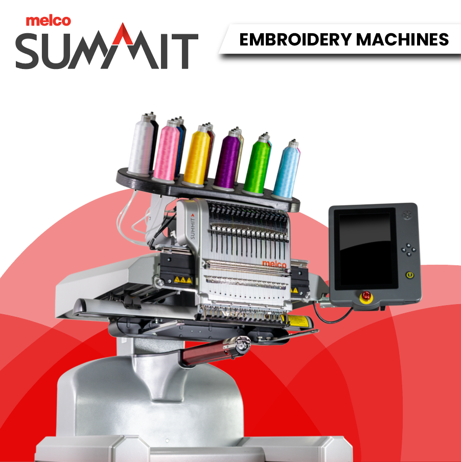 Melco SUMMIT embroidery machine