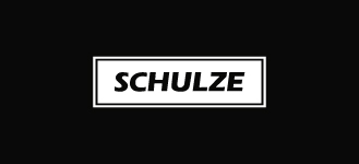 White Schulze Logo on black background