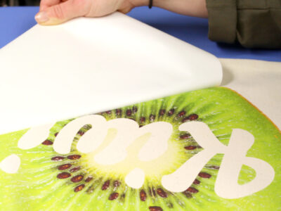 Forever Five Star Universal Paper Print of a Kiwi being peeled