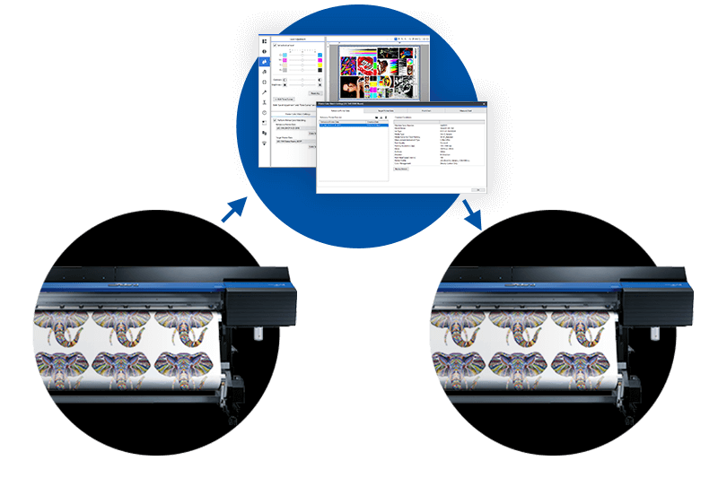 Roland Versa Works RIP Software Infographic Diagram