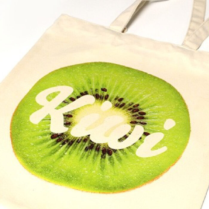 Tote bag with kiwi design made with Five Star Universal Transfer Paper