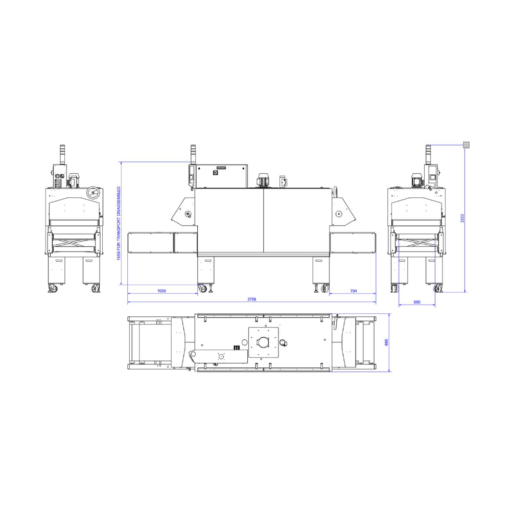 Chiossi e Cavazzuti Ace 600 Textile Dryer Diagram