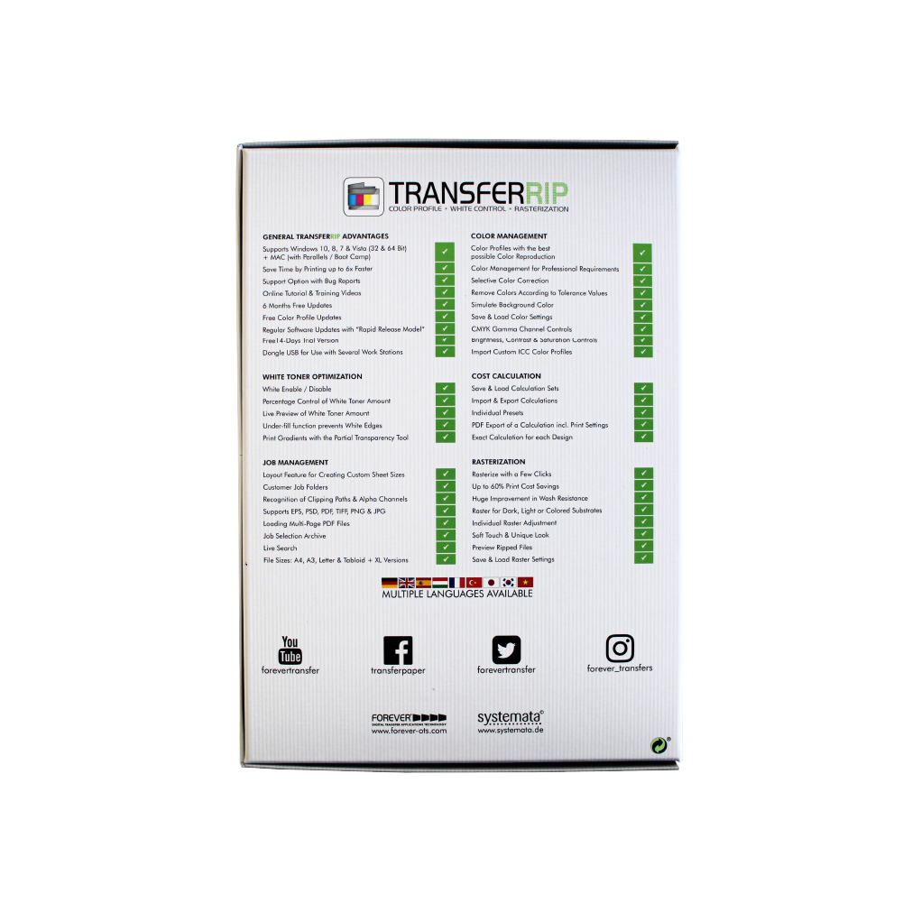 Forever Transfer RIP 5C Software - Back