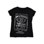 Jack Daniels Silver print on Black T-shirt using Forever Hot Stamping Foils