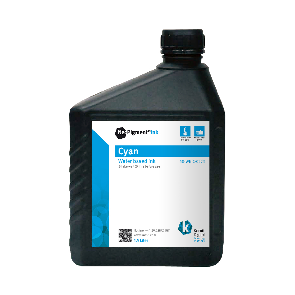 Kornit Direct to Garment Ink in Cyan 1.5Ltr