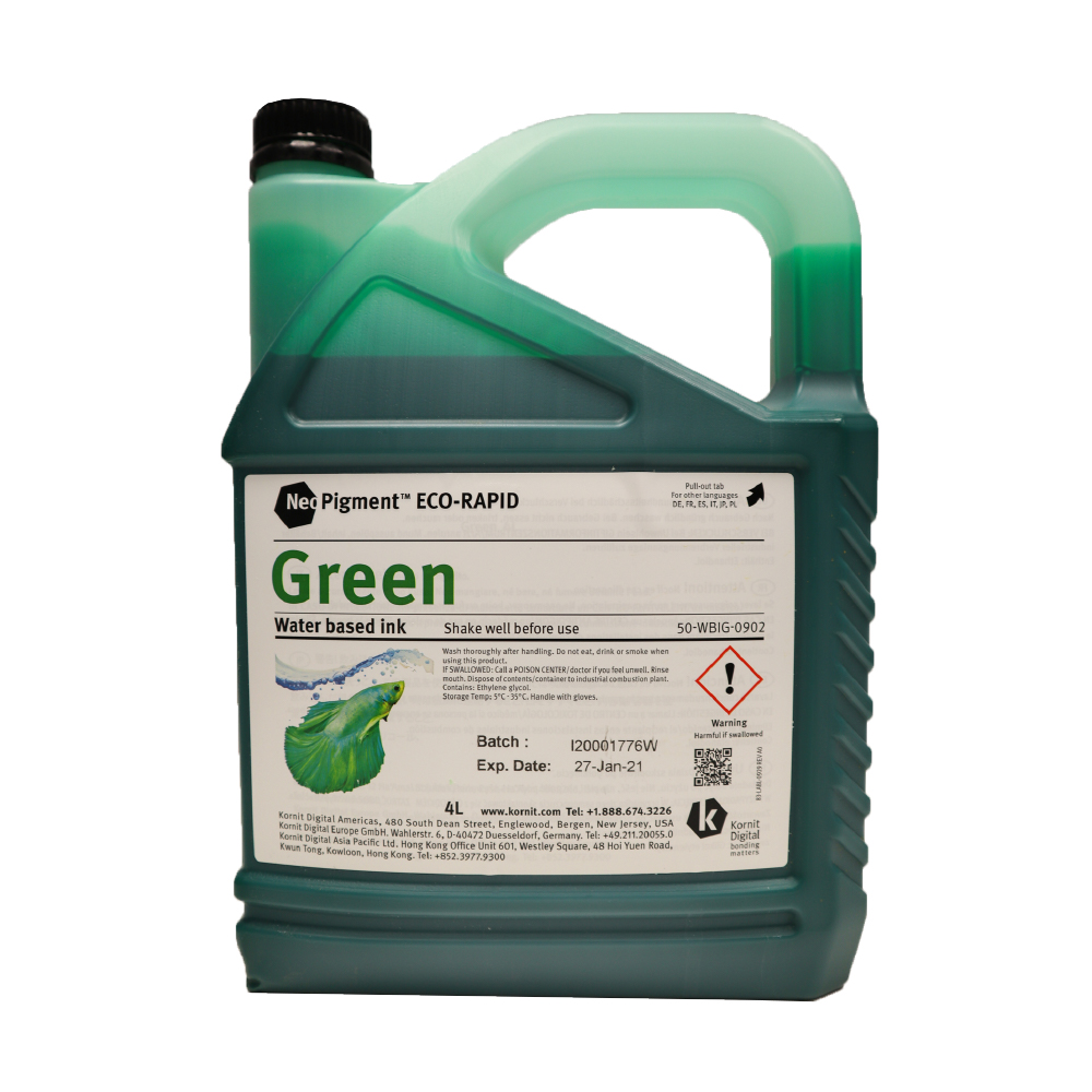 Kornit Neopigment Eco Rapid Green Ink 4Lt