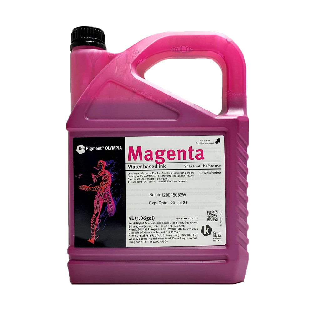 Kornit Neopigment Olympia Magenta Ink 4Lt