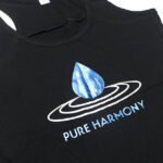 Black Shirt with pure harmony logo using Sef Metalflex Vinyl