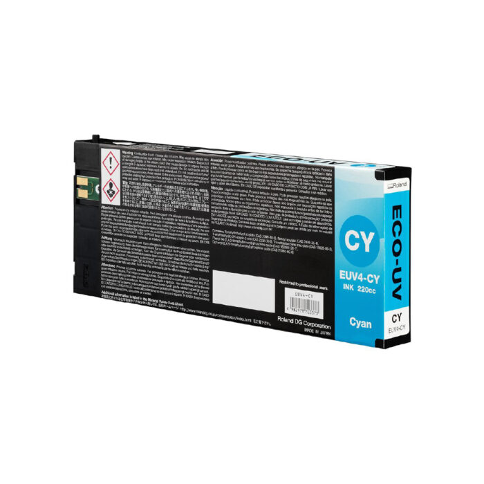 Roland ECO UV4 Cyan Ink Cartridge 220cc