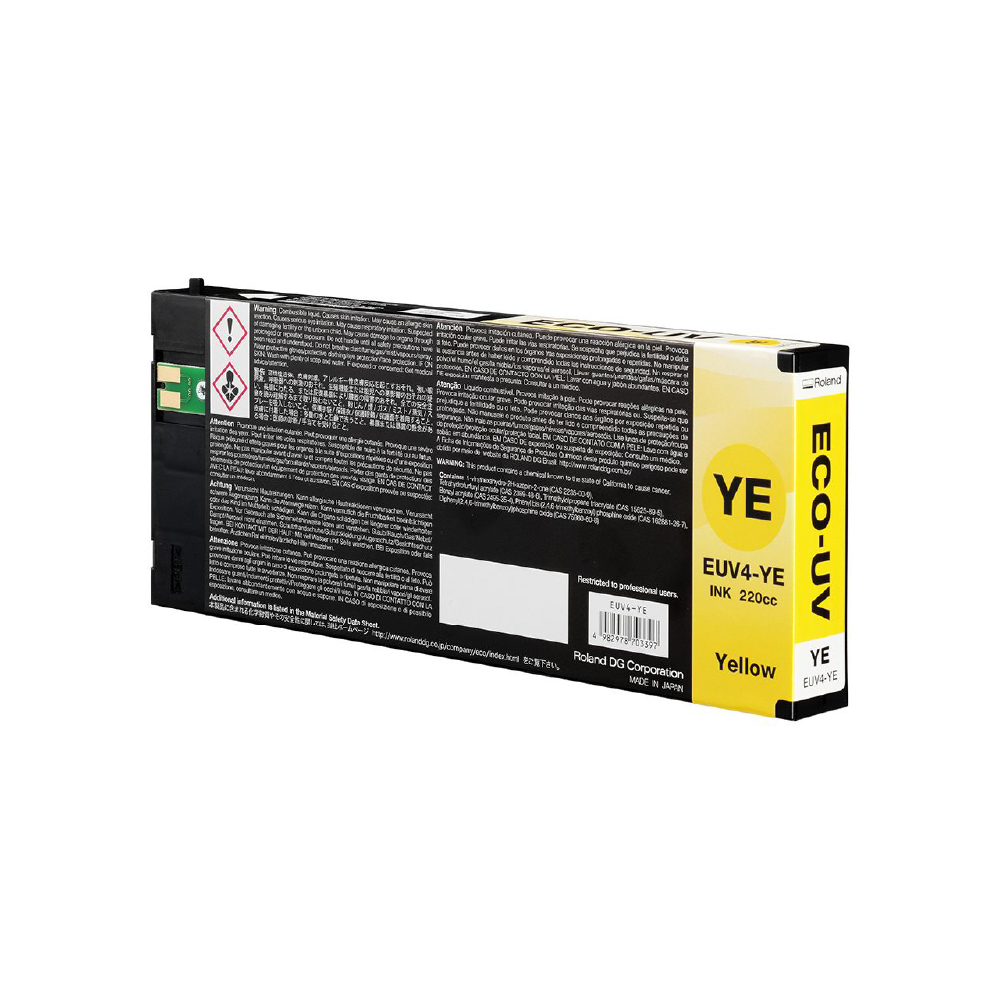 Roland ECO UV4 Yellow Ink Cartridge 220cc