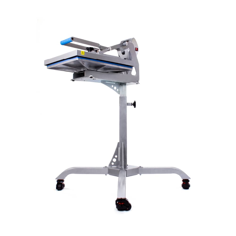 Heat Press Counter Caddie Stand with heat press