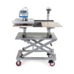 Heat Press Equipment Cart with Stahls Hotronix Fusion Heatpress