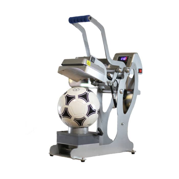 Stahls Hotronix Auto Open Sports Ball Press with football