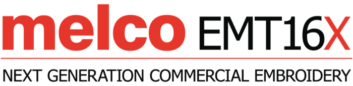 Melco EMT16X Modular Embroidery Machines Logo Melco EMT16X Modular Embroidery Machines Logo