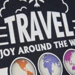 Travel design made with Sef Tatoo Nylon Vinyl