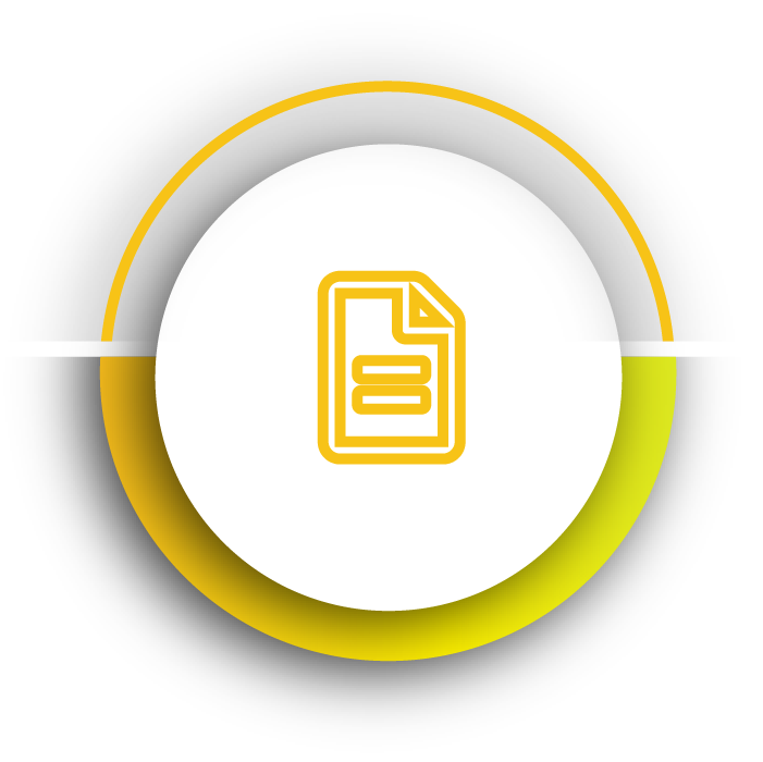 Yellow evaluation theme icon for Kornit Roadmap to owning a Kornit