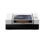 Roland Versa UV LEF-300D Flat Bed Printer with lid closed on white background