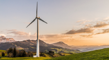 Wind Turbine on land