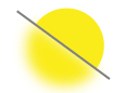 Yellow improving resolution icon with transparent background