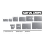 Polyprint Snap-on Platens Diagram showing variable sizes