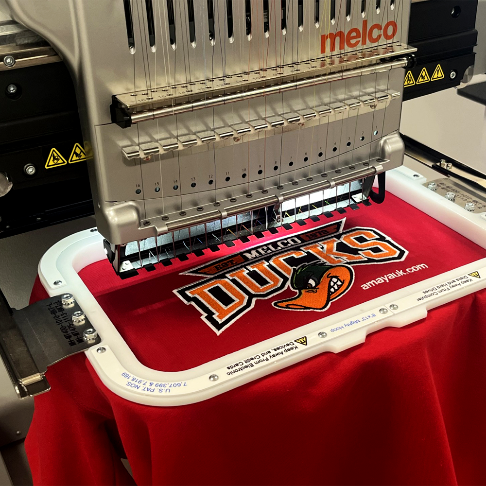 8x13" Mighty Hoop on Embroidery Machine