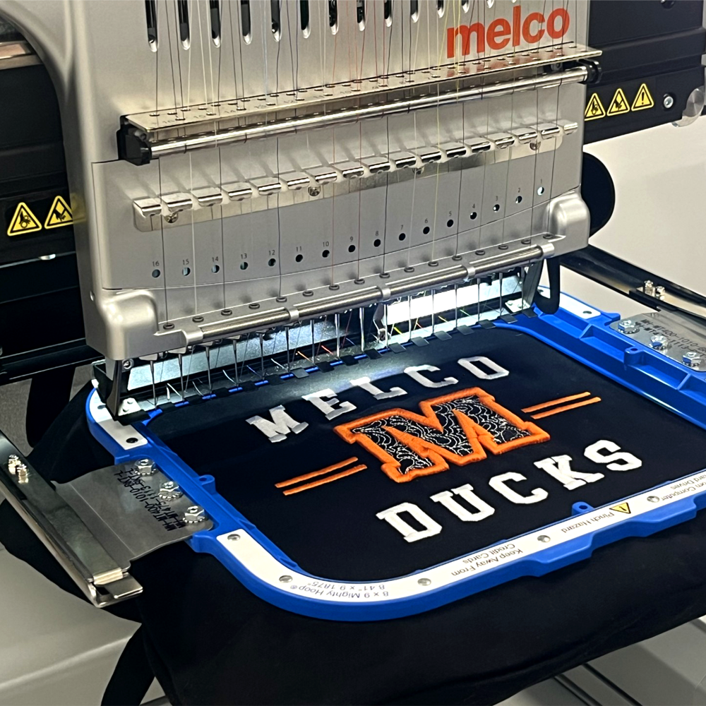 8x9" Mighty Hoop on Embroidery Machine