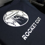 Rocket Cut Vinyl Design on shirt