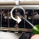 Melco replacing a needle diagram