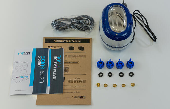 Texjet Pretreater Pro Unboxing and Installation Parts