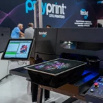 Polyprint Texjet NG Direct to Garment Printer – side angle with print