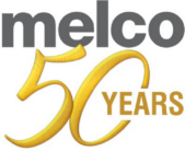 Melco Embroidery Machines - 50 years celebration logo