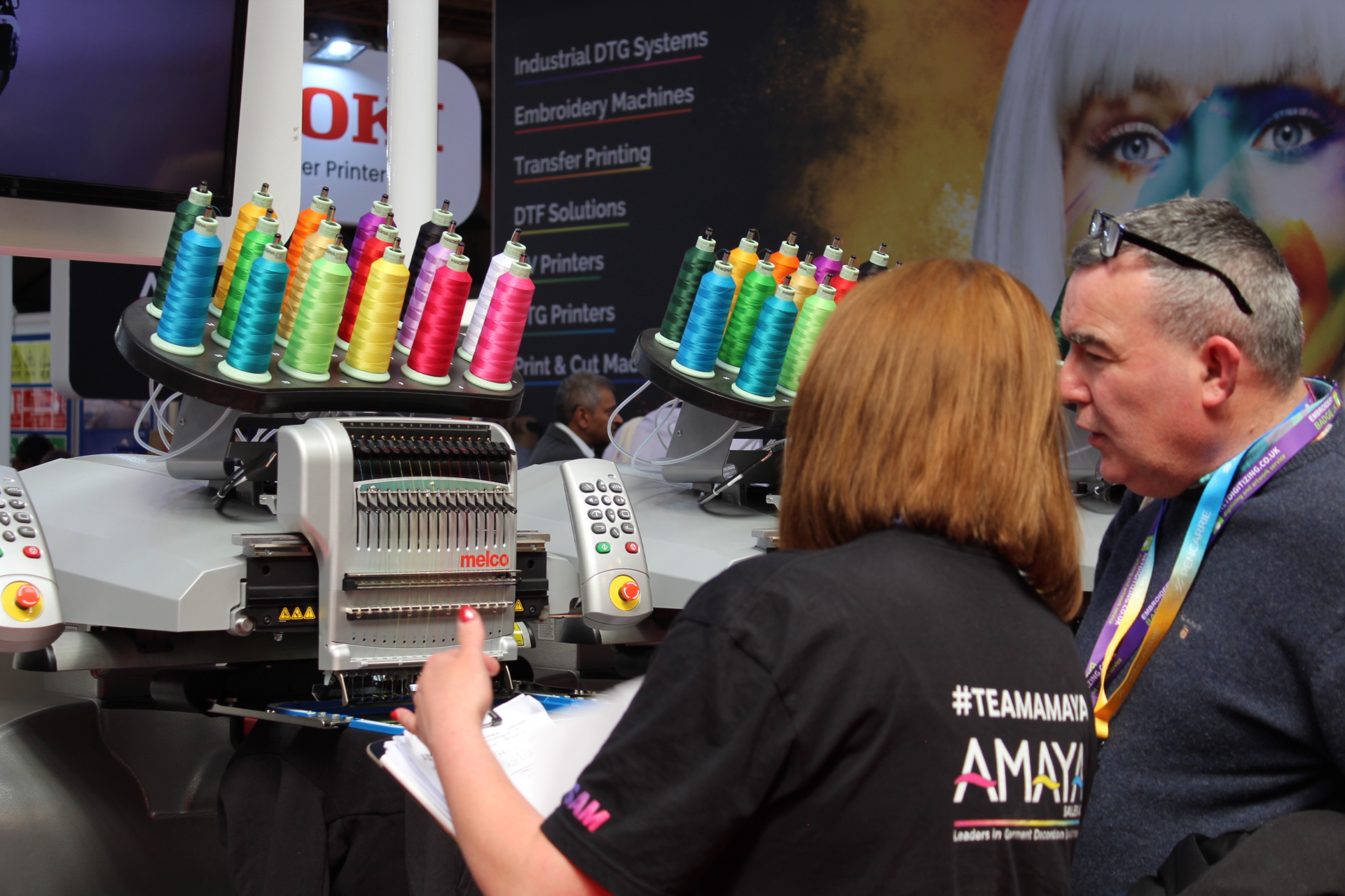 Exhibition Photo - Embroidery - Amaya Sales UK