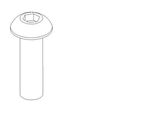 SCREW, BTN HD CAP, M5 X, 8 X 8 MM, ZINC - 011163-08 SCREW, BTN HD CAP, M5 X, 8 X 8 MM, ZINC - 011163-08