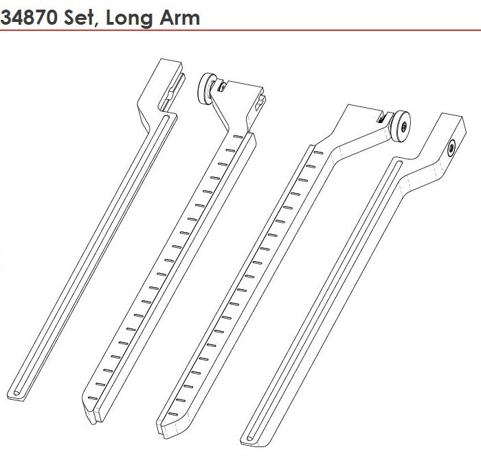 Melco Fast Clamp Long Arm Set - 34870
