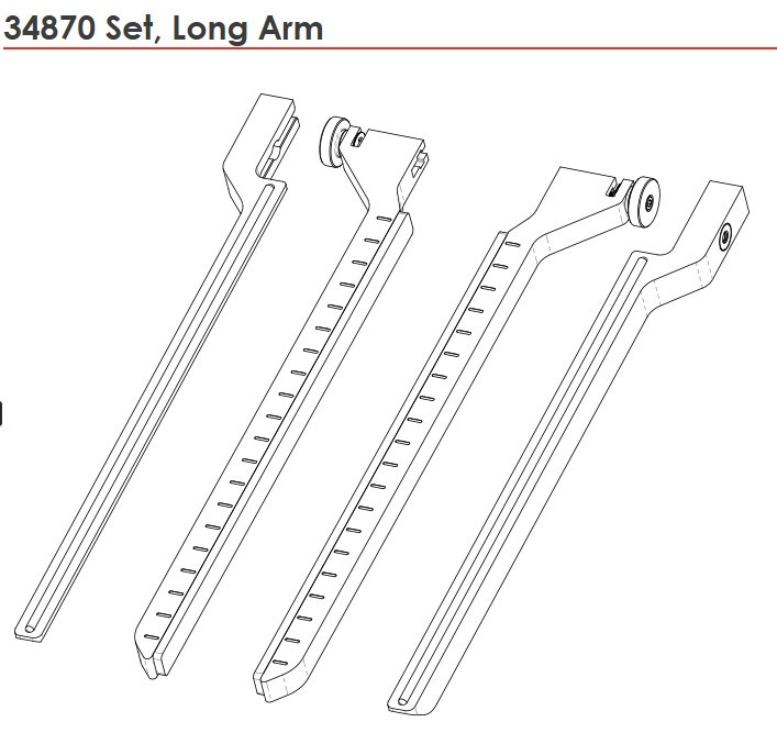 Melco Fast Clamp Long Arm Set - 34870 Melco Fast Clamp Long Arm Set - 34870